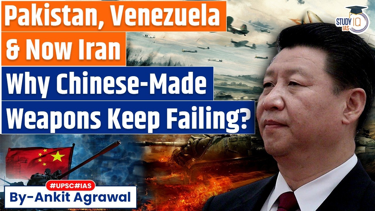 Iran War: Why Chinese-made weapons keep failing? Ankit Agrawal Study IQ