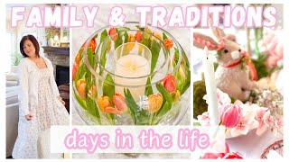 Days In The Life: Family + Traditions  | Beautiful DIY 🌷Tulip Candle Table Centerpiece