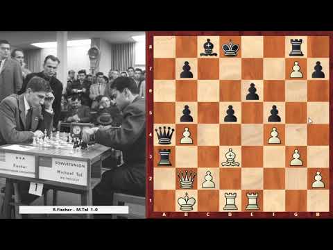 Absolutely Fantastic Chess Game -  Fischer vs Tal - Bled 1961 - Beating Tal For the First Time