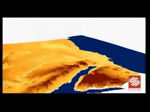 Egypt Contour map 3D Animation