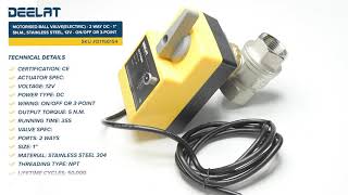 Motorised Ball Valve(Electric) - 2-Way DC - 1