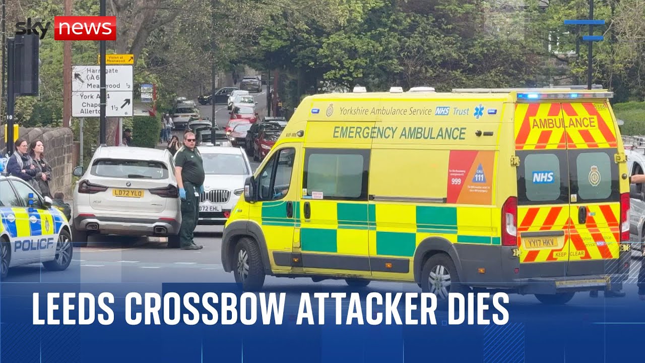 Man arrested over Leeds crossbow incident dies