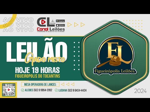 LEILÃO DE GADO MISTO FIGUEIRÓPOLIS LEILÕES - FIGUEIRÓPOLIS TOCANTINS-TO