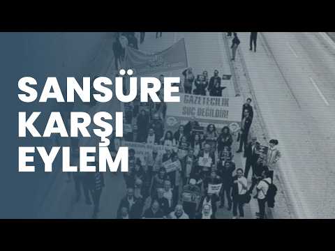 Gazeteciler baskılara ve sansüre karşı sokakta: 