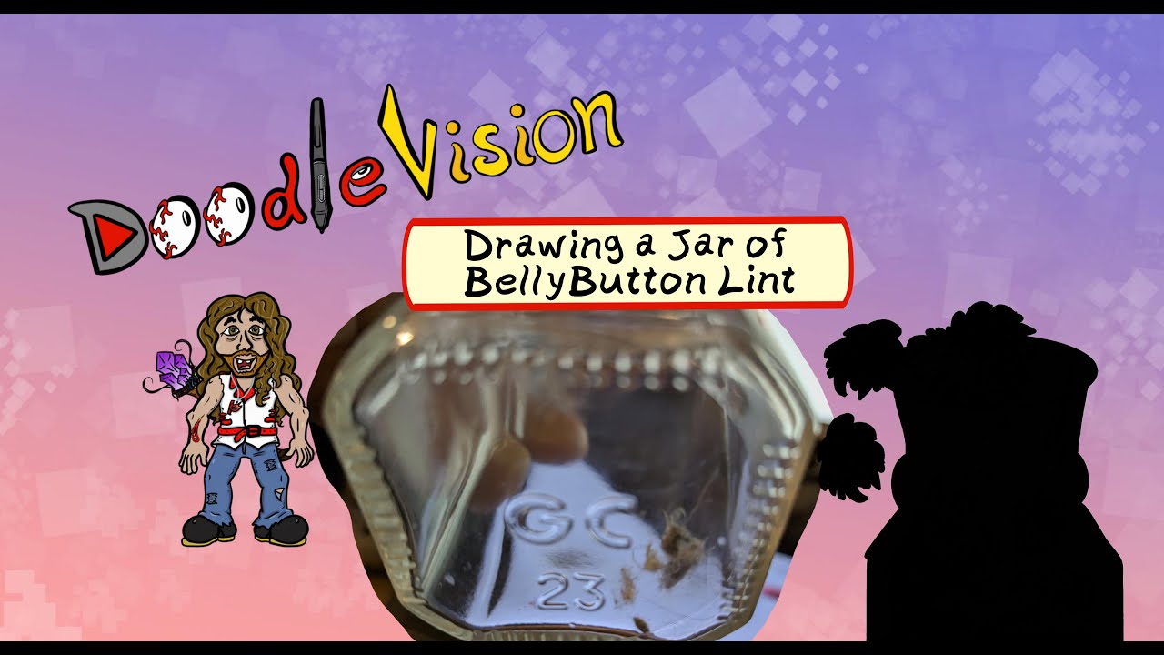 Pure Lint: Drawing a Jar of Belly Button Lint