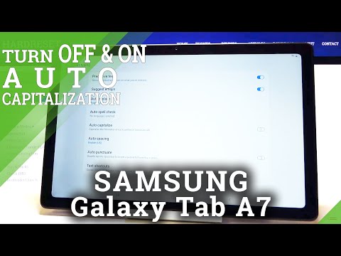 How to Turn On Auto Capitalizations in SAMSUNG Galaxy Tab A7 2020 – Use Auto Capitalizations