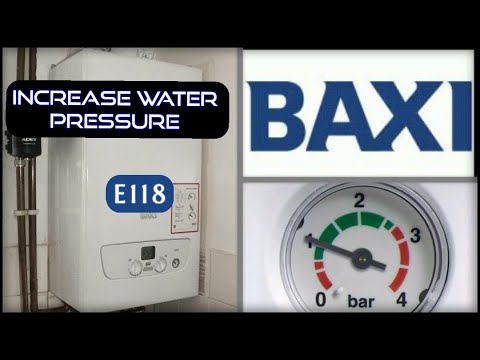 BAXI 800 - Increase Water Pressure - *Flashing E118*