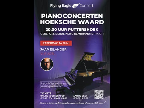 Pianist Jaap Eilander 14 juni 2025 in Puttershoek, Steinway concertvleugel
