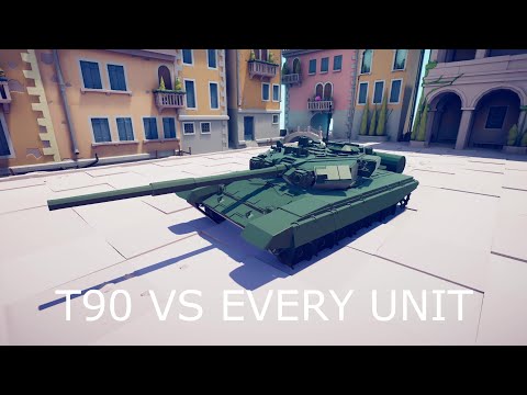 T90 TANK VS EVERY UNIT 1V1 Totally accurate battle simulator TABS