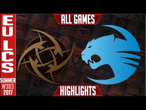Ninjas in Pyjamas vs Roccat ALL GAMES Highlights | EU LCS Week 3 Summer 2017 | NIP vs ROC