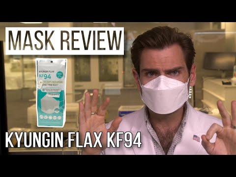 KN-Flax KF94 mask review video thumbnail