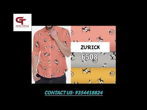 Men cotton printed shirt fabric