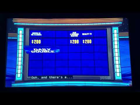 Jeopardy, Tyler Rhode Day 5 - 1st Daily Double (11/2/21)