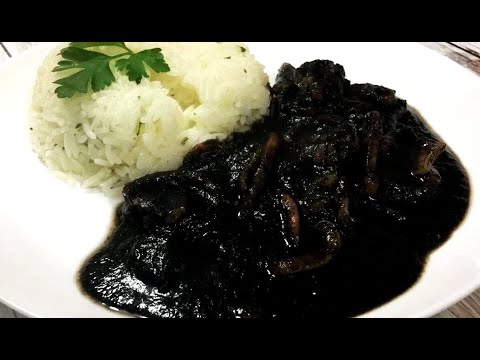 CALAMARES EN SU TINTA 🦑🍚 +SALSA NEGRA PERFECTA DE LOCURA!!!!!!!!!