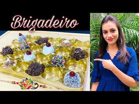 Homemade chocolate balls | Brazilian Brigadeiro | chocolate truffle- by Divya Mehta