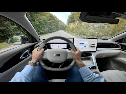 New GEELY E2 2027 (EUROPE) - POV test drive (COUNTRY roads & HIGHWAY)