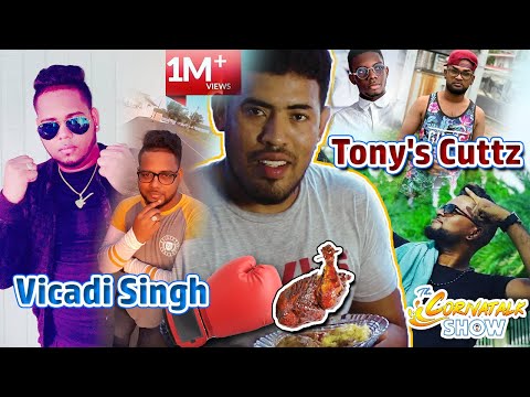 Vicadi Singh, Tony Cuttz, Keon Hector, Homemade Bake Mac & Cheese Montage - The CorivaTalk Show