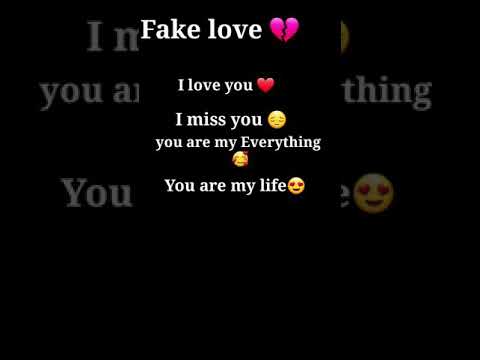 Fake love vs True love 🤣🤣