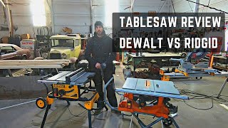 Table Saw Comparison DeWalt vs Ridgid. DON'T MAKE THE SAME M
