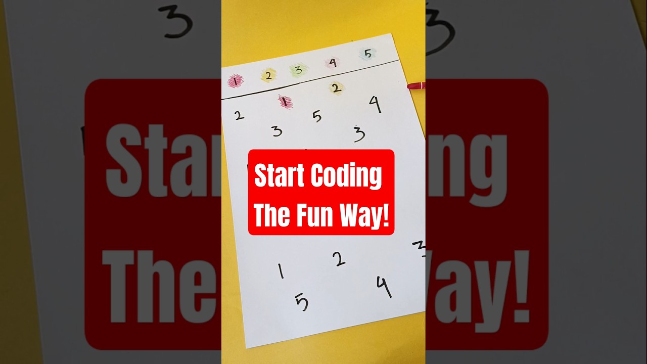 DIY My first Coding Activity Sheet. #codingforkids #montessoriathome #parenting