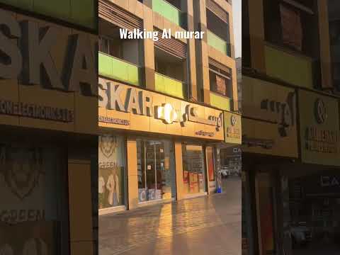 Walking famous and beautiful al murar, Dubai city