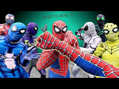 Double Red Spider-Man ?? || Hey All SuperHero , Who is Real ?? ( Action POV )