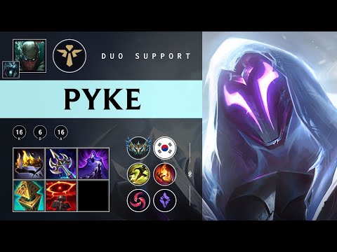 Pyke Support vs Rakan - KR Challenger Patch 25.22
