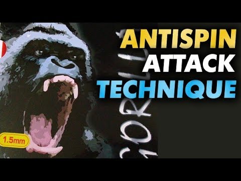 DR NEUBAUER Gorilla 1.0 mm antispin - push & attack technique on YINHE (Milkyway) 980 Pro Def