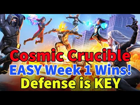Crucible Season 4! Week 1: DEFENSE IS KEY! EASY THREE WINS! TRY THESE TEAMS! MARVEL Strike Force