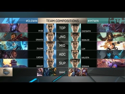 CLG vs IMT Highlights - COUNTER LOGIC GAMING vs IMMORTALS - NA LCS Week 4 - SPRING 2016