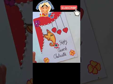😱😍Beautiful Ganesh Chaturthi Greeting Card | how to make ganesh chaturthi card | #shorts #viral