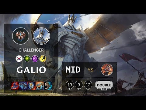 Galio Mid vs Qiyana - KR Challenger Patch 10.7