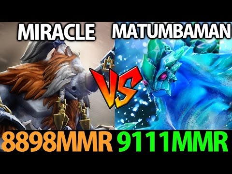 Miracle- [Magnus] vs Matumbaman [Morphling] Dota2- 8898MMR vs 9111MMR