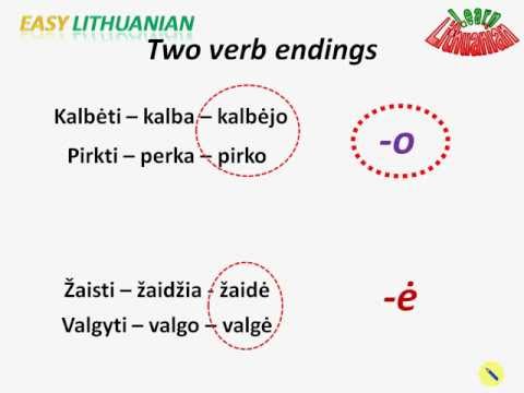 Easy Lithuanian: Past tense Pt. 1/4