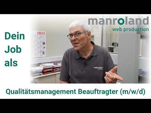 Dein Job als Qualitätsmanagement Beauftragter QMB (m/w/d) bei der manroland web production
