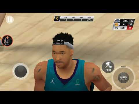 NBA2K20 Mobile My Career #16 LA Lakers Vs Charlotte Hornets 2