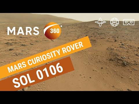 Mars 360: NASA's Mars Curiosity Rover - Sol 106 (360video 8K)