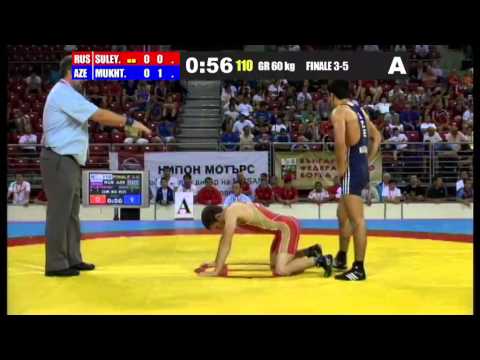WWJC2013 / Elman Muktarov - Artur Süleymanov (RUS) - GR 60 kg - bronze medal match