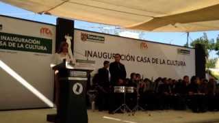 preview picture of video 'Libertad García Cabriales en inauguración de Casa de Cultura de San Fernando'