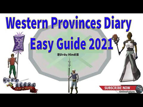 Western Provinces Diary -OSRS- Easy Guide 2021 In Urdu