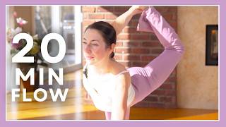 20 min Heart Opening Yoga Flow - Intermediate Vinyasa Yoga