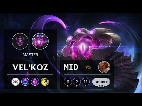 Vel'Koz Mid vs Taliyah - KR Master Patch 9.16