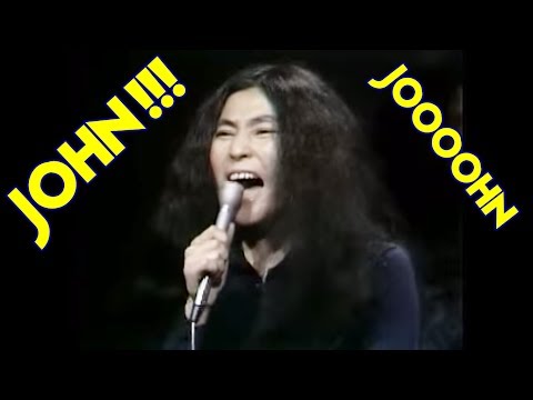 Yoko Ono screaming insanely in the studio ! (JOOOOHN)