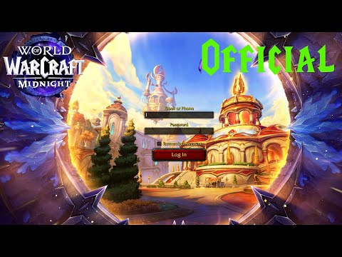 Midnight Official Login Screen - New Main Title Music | WoW 12.0