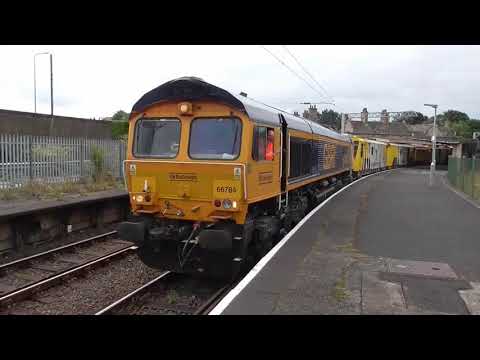 66775/66784 6x69 Oxenholme Lake District - Carnforth Bottom End Sidings, Sun. 15th August 2021