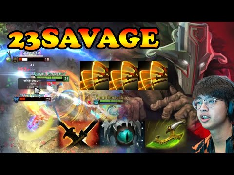 23Savage Juggernaut insane physical damage vs anti-carry Razor | Giveaway | Dota 2 Pro Gameplay