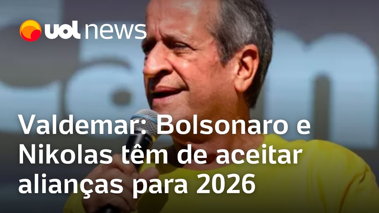 Bolsonaro e o 'radical' Nikolas têm de aceitar alianças para 2026, diz Valdemar Costa Neto