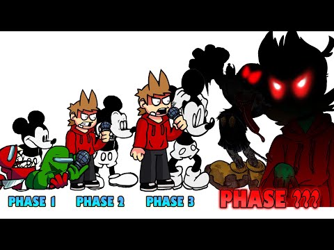 FNF comparison Battle Tord Expanded and Impostor V4 & Suicide Mouse - ALL Phases of FNF Animation