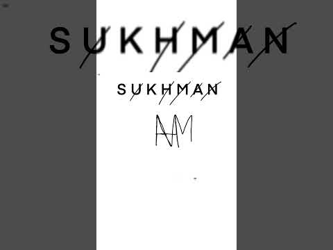 SUKHMAN name created to brand 🔥😱 | Name making to brand logo ❤️ | #shorts #trending#viral#logodesign