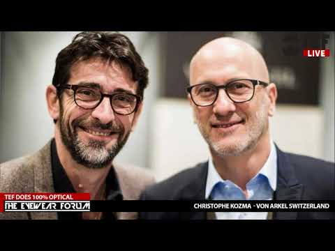 TEFtalk - Interview with Von Arkel Switzerland's eyewear designer Christophe Kozma at 100% Optical.